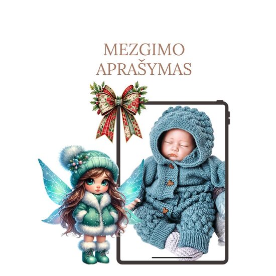 Vaikiško KOMBINEZONO mezgimo aprašymas (Anglų kalba)